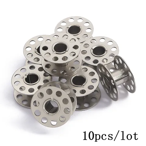 Металлические и пластиковые катушки для швейной машины 10 шт.