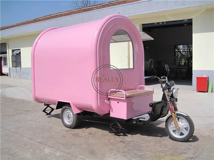Электрический 4 колеса передвижной Мороженое тележка для еды уличный фаст фуд