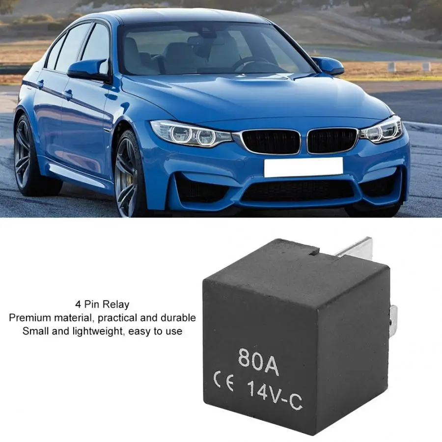14V 80A 4 Pin автомобильное реле переключение Сигнальное для лодки гнездо Аксессуары
