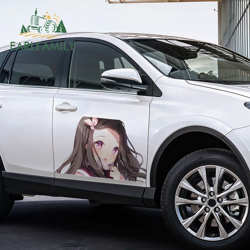 

Наклейки на двери автомобиля EARLFAMILY, 43 см х 27,1 см, водостойкие, виниловые, Campervan RV наклейки JDM