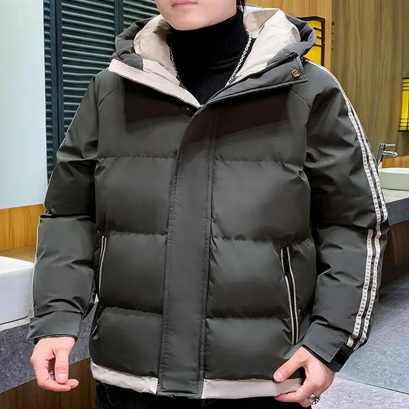 Men Warm Thick Windproof Jacket Men Multi-Pocket Hooded Coat Men's Fashion Waterproof Outwear Brand Winter Parkas M-4XL