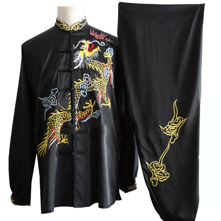 

Chinese Wushu Competition Suit Kung Fu Robe Martial Arts Tai Chi Uniforms Wing Chun Jacket Pants Need Your Measurements