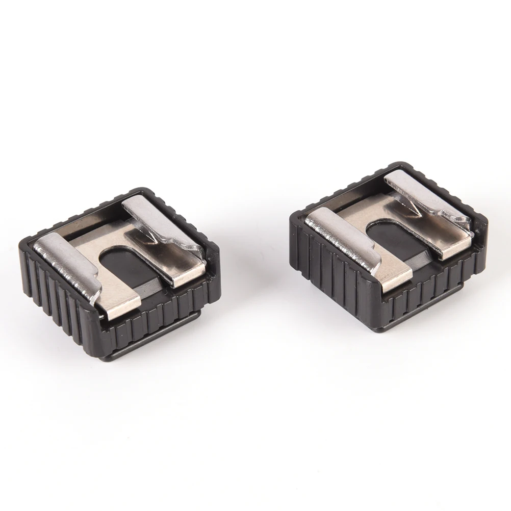 

2Pcs Camera Metal Flash Hot Shoe Mount Adapter to 1/4" Screw Thread Tripod Mount for DSLR studio Light