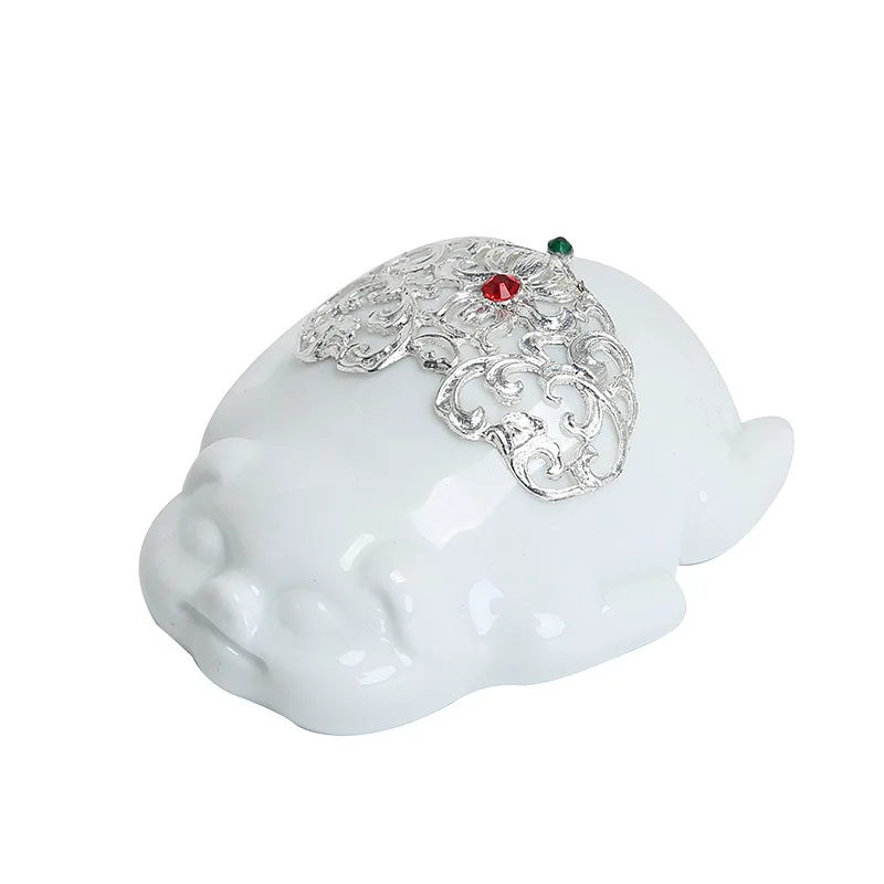 

Creative lovely lucky pig tea pet ornaments creative white porcelain tea play lucky piglet tea tray tea ceremony accessories