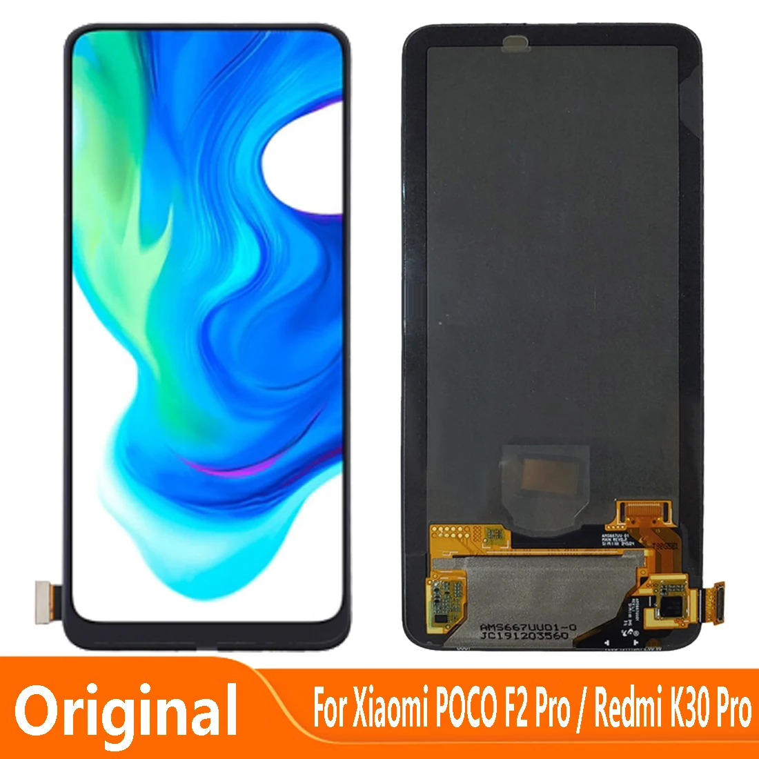 Original AMOLED For Xiaomi POCO F2 Pro M2004J11G LCD Display Touch Screen Digitizer Assembly For Redmi K30 Pro Zoom K30Pro LCD