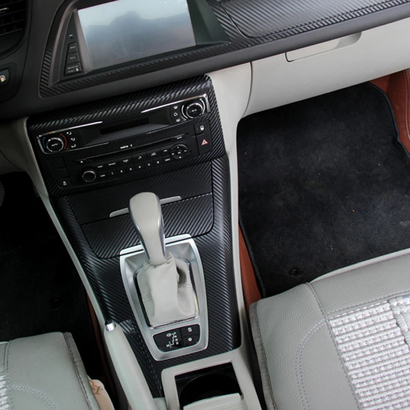 Автомобильный Стайлинг интерьер центральная консоль изменение цвета углеродное