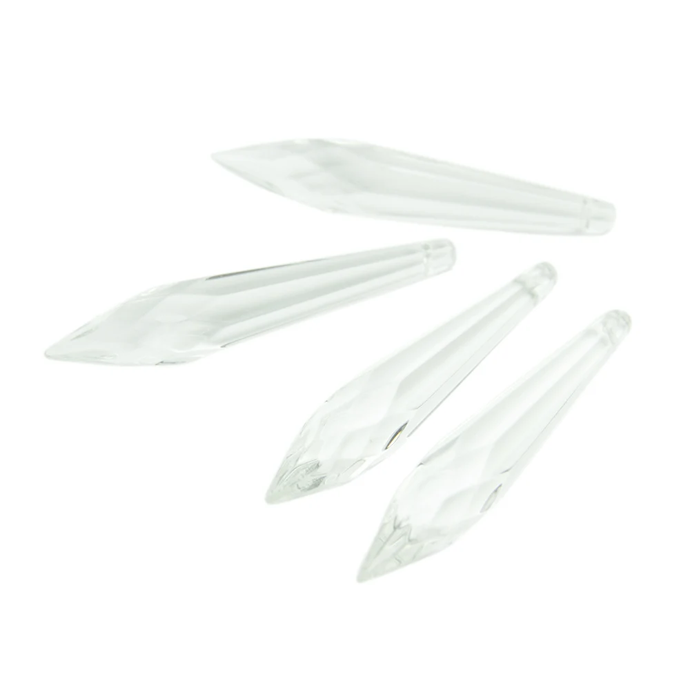 Лидер продаж! 76 мм 100 шт./лот прозрачные хрустальные многогранные стеклянные