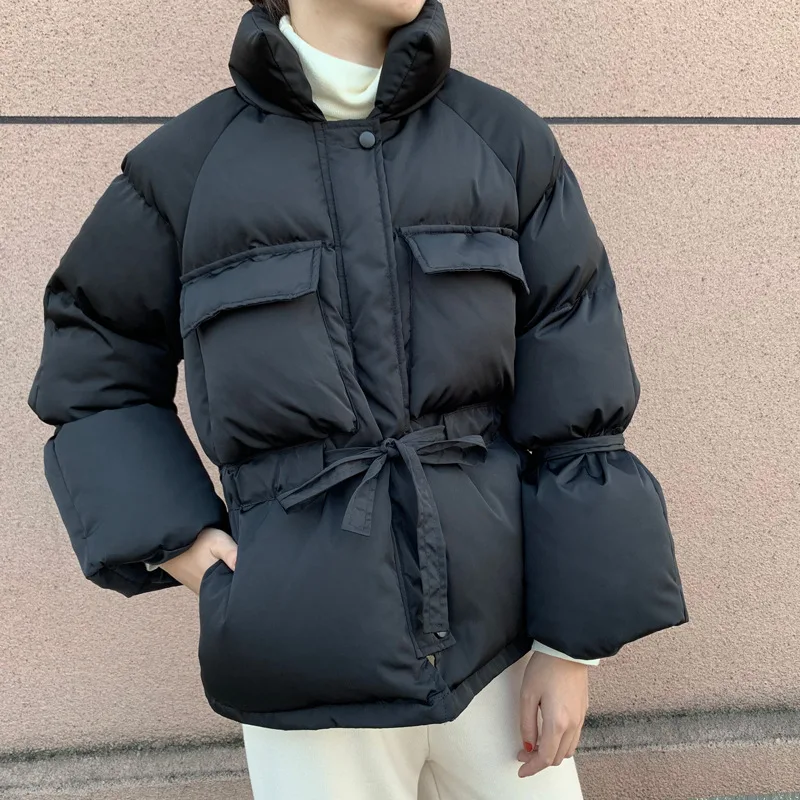 Winter Clothes Women Korean Style New Warm Padded Puffer Jacket Coat Casual Beige Women's Parkas Black Ropa Mujer Invierno 2020