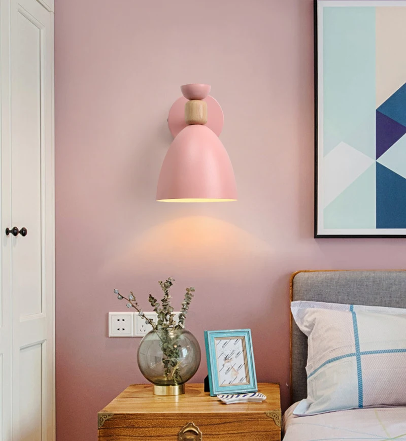 Современная простая настенная лампа светодиодная детская прикроватная