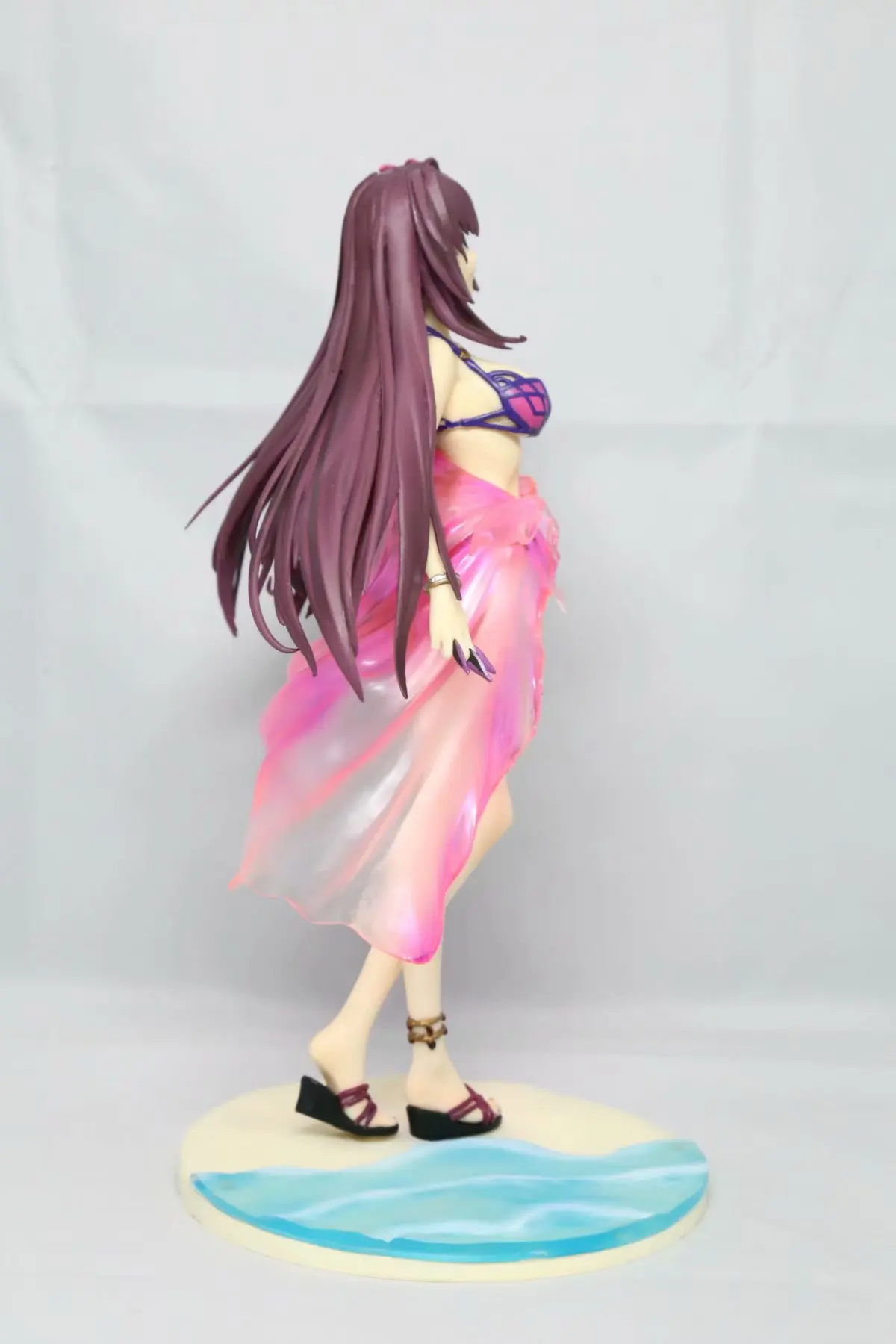 

25cm Fate/Grand Order Assassin scathach bikini swimsuit ver.1/7 scale Sexy Anime pre-painted figure collectible model toy