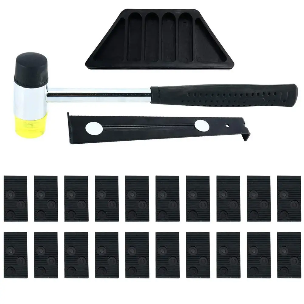 

Home Laminate Wooden Flooring Installation Tools Kit Floor Fitting Tool With 20 Spacers Woodworking Installation Accessories New