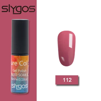 112 SLYGOS 6 мл УФ-гель для ногтей Топ УФ Led гель Осенняя Серия Тыква трава зеленый шоколад цвет Лак удаляющийся замачиванием гель лак - Цвет: 112