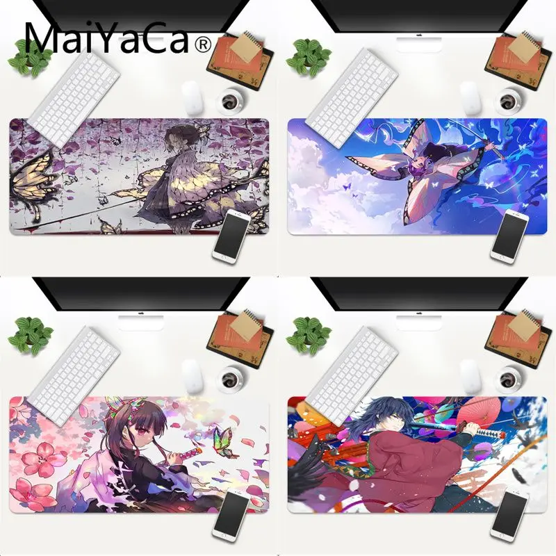 

MaiYaCa New Designs Kimetsu no Yaiba Rubber Pad to Mouse Game Gaming Mouse Mat xl xxl 600x300mm for Lol world of warcraft
