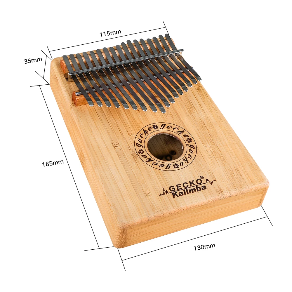 B tone GECKO Kalimba 17 клавиш бамбуковое пианино для большого пальца и защитная коробка EVA