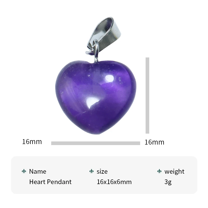 Модные подвески из натурального камня в форме сердца 25 шт./лот 16 мм оптовая