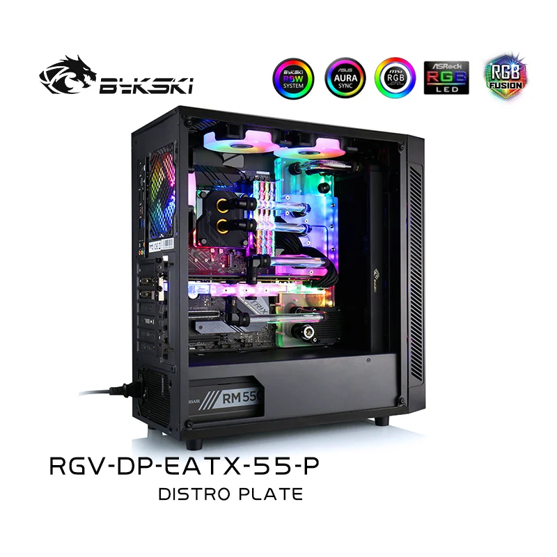 Акриловая доска для водных путей Bykski чехол с водяным охлаждением подходит RGB/A RGB