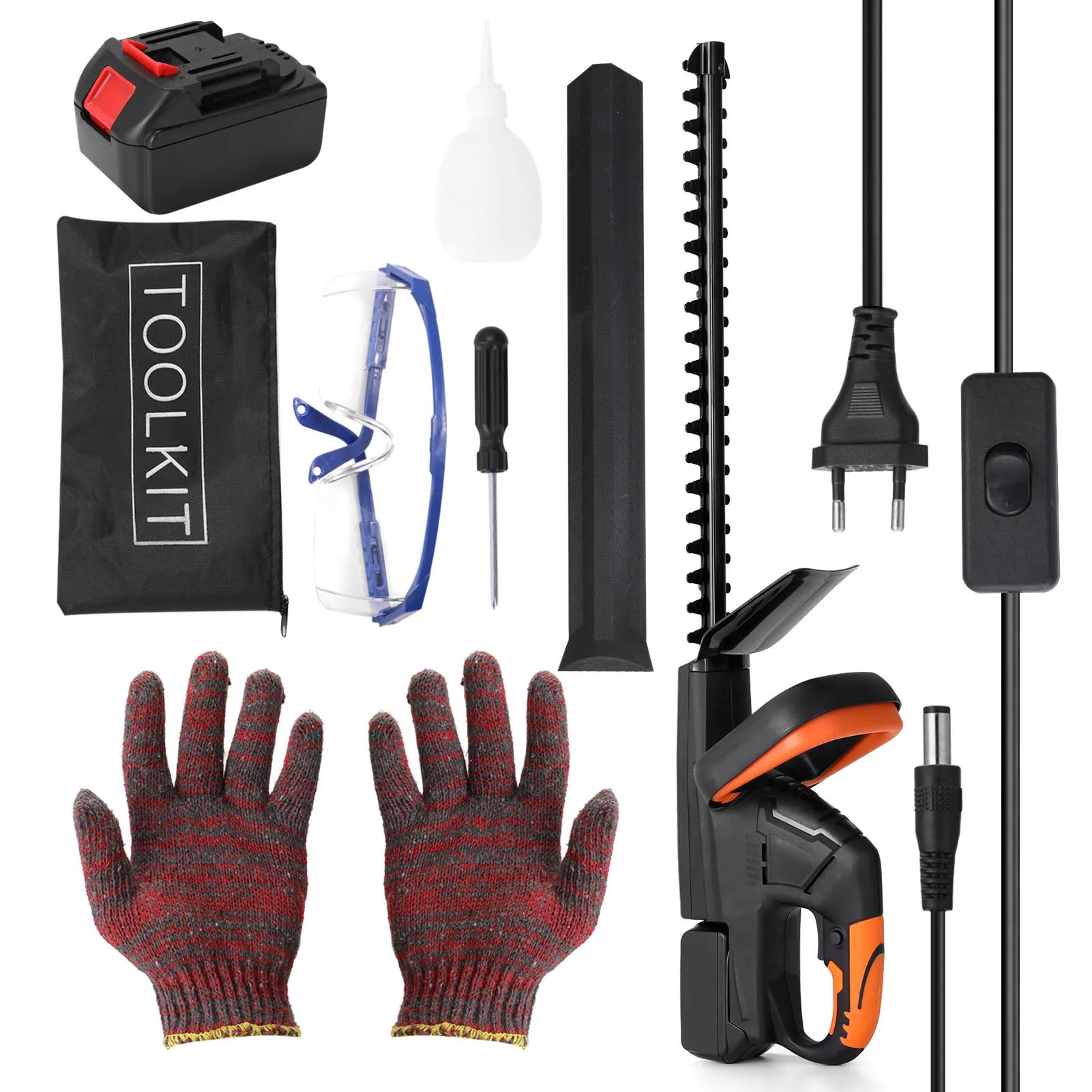 

Electric Hedge Trimmer Machine Garden Cordless Pruning Shears Bush Cutter Rechargeable Battery Branch Pruner Hedge Trimming Tool