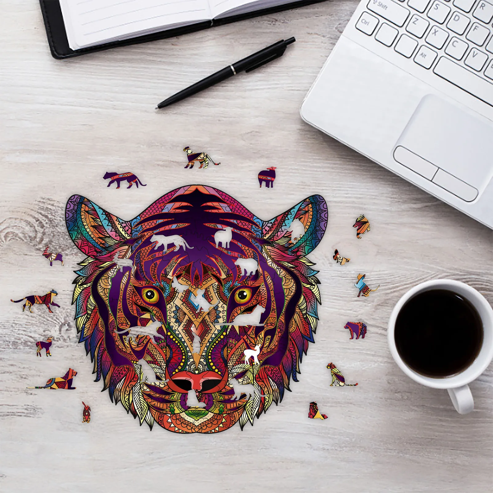 Деревянные головоломки для детей и взрослых &quotсделай сам&quot Тигр обучающая игра