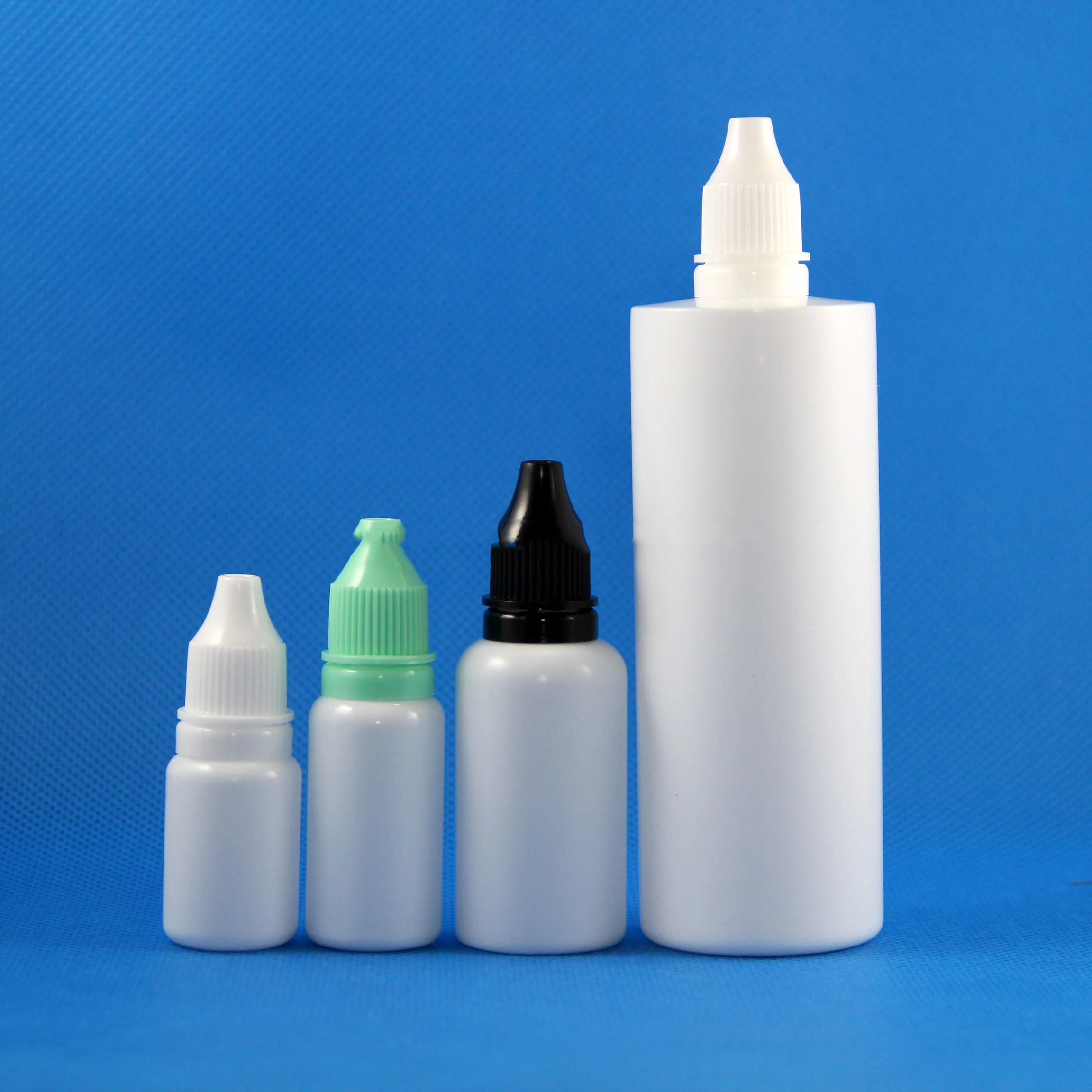 Белые пластиковые флаконы капельницы герметичные крышки и наконечники для