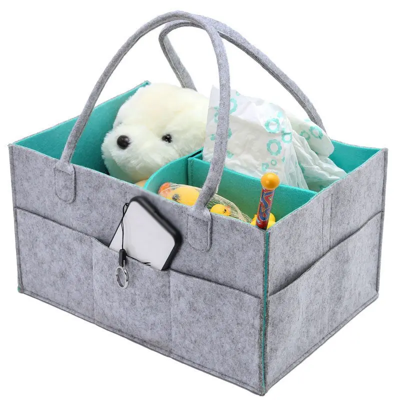 

Large Capacity Portable Nursery Baby Diaper Caddy Storage Bag
