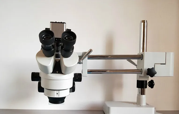 

38MP 2.1-90X Double Boom Arm HDMI USB Trinocular Stereo Soldering Microscope Camera Lens Zoom Phone Repair Tools