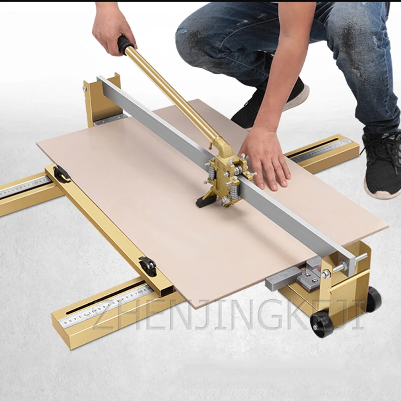 

All Steel Manual Ceramic Tile Cutting Machine High Precision Tile Pusher Floor Tile Cutter Professional Glass Tile Cutter 800MM