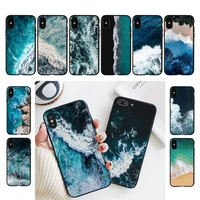 yndfcnb blue sea phone case for iphone 13 11 8 7 6 6s plus x xs max 5 5s se 2020 11 12pro max iphone xr case