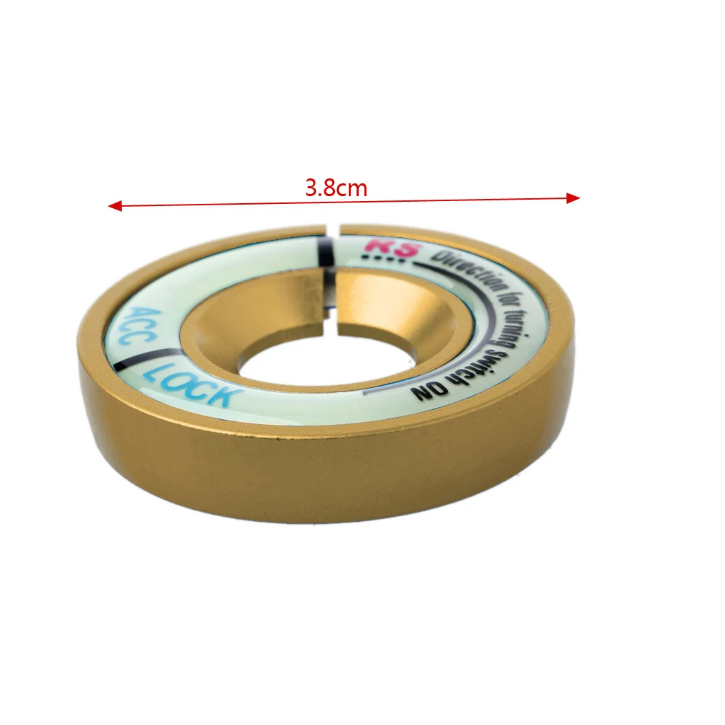 Автомобильная светящаяся наклейка на зажигание кольцо для ключа переключатель