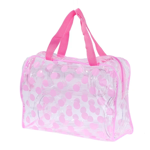 Style 1 Pink ETya Модные женские дорожные прозрачные косметички из ПВХ, модные водонепроницаемые косметички, косметичка для макияжа, моющаяся косметичка, сумка-тоут, чехол - Цвет: Style 1 Pink