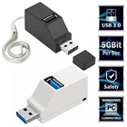 USB 3,0 концентратор 3 порта s многопортовый Usb многоконнектор передача данных Высокоскоростной разветвитель удлинитель мульти-расширитель децентрализатор