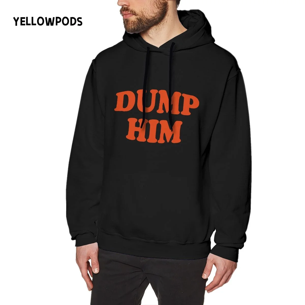 

Yellowpods-Dump Him Hoodie Hip Hop Anime Pullovers Tops Loose Long Sleeves Autumn Man Cloth