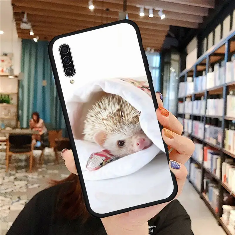 

Hedgehog cute animal Phone Case For Samsung galaxy A S note 10 7 9 20 30 31 40 50 51 71 21 s ultra