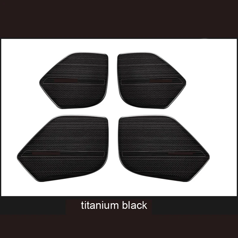 

Lsrtw2017 for Audi Q5 2018 2019 2020 2021 Car Door Sound Panel Trims Stainless Steel Chrome Interior Accessories Auto Styling