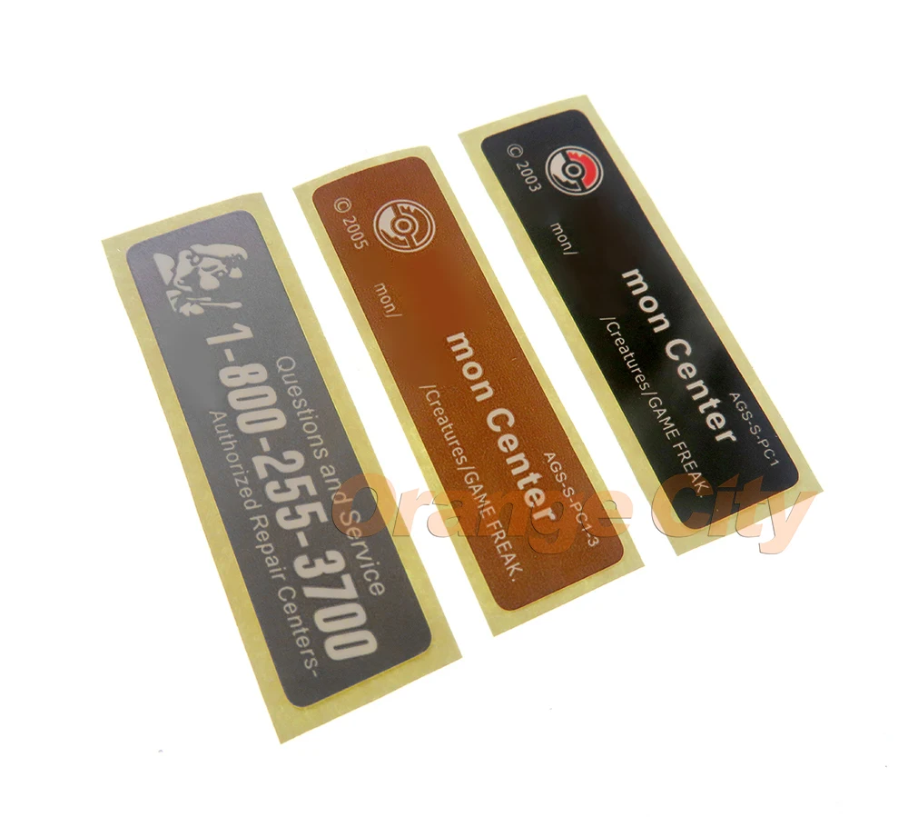 3pcs battery cover back sticker universal For Gameboy GBA GBC GBP SP Console Back Tag Custom Design Stickers Label - купить по
