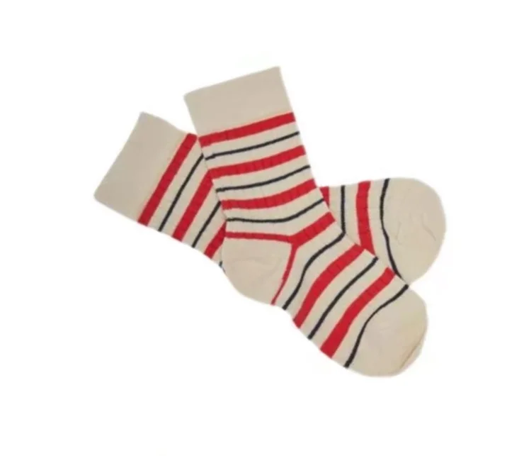 

2021 Ins New Kid's Socks British Plaid Striped Socks Summer Comfortable Harajuku Patchwork Color Retro Long Socks Baby Quality