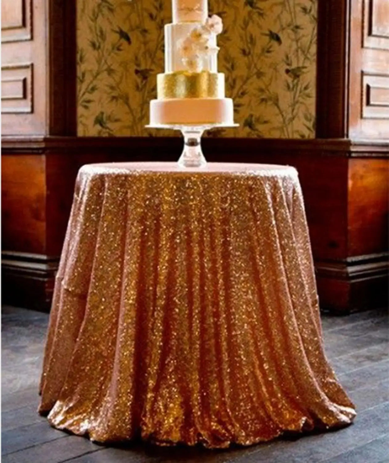 ShinyBeauty скатерть с блестками круглый Tablecloth 90Inch свадебные скатерти для украшения