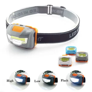 Мощный миниатюрный светодиодный налобный фонарь с COB матрицей, лампа на голову, лампы для освещения, лампа для кемпинга, ночник AAA