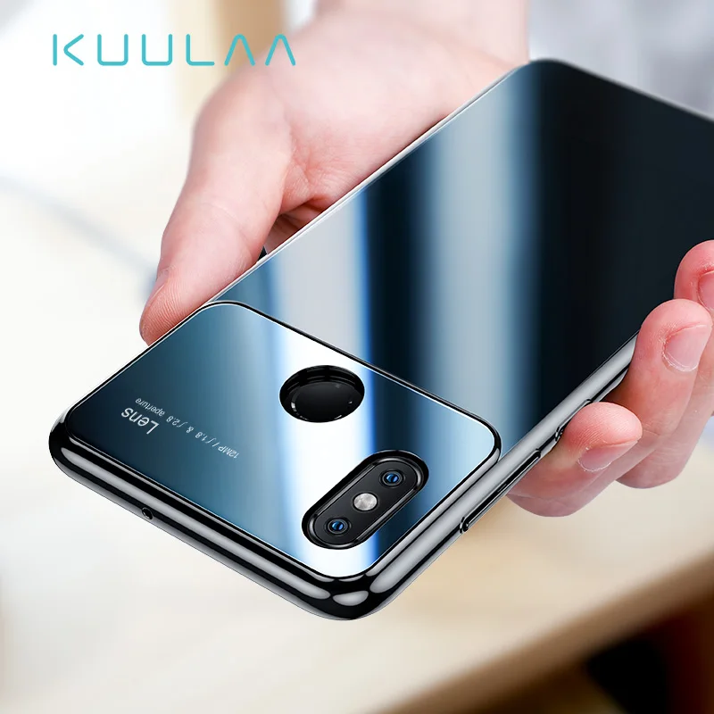 KUULAA Для Xiaomi Mi8 раскошное зеркальное стеклянное чехло для телефона mi 8 Explorer сверхтонкая противоударная задняя крышка для Xiaomi Mi8 SE PC чехла