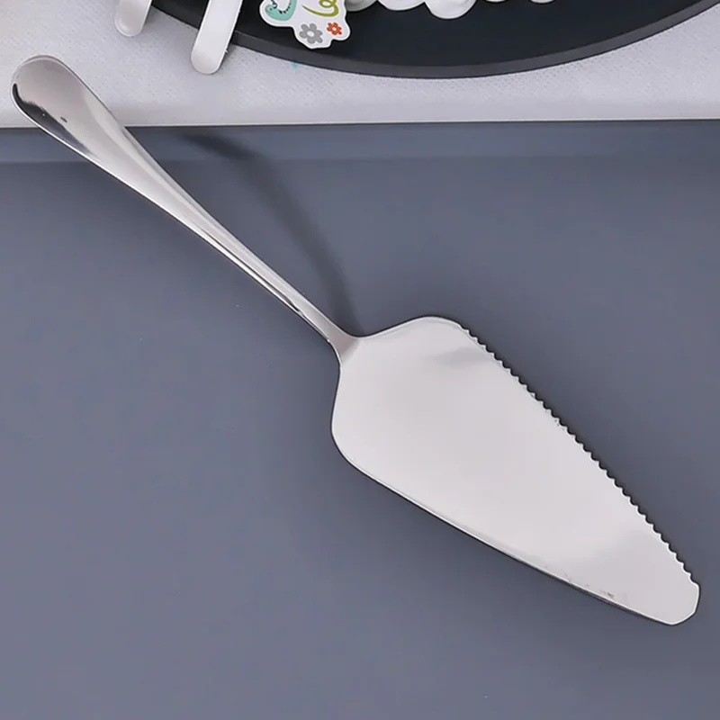 

Stainless Steel Cake Pizza Shovel Wedding Birthday Cake Slicer Cutter Pastry Decorating Tools Bakeware Cream Spatula Divider2021
