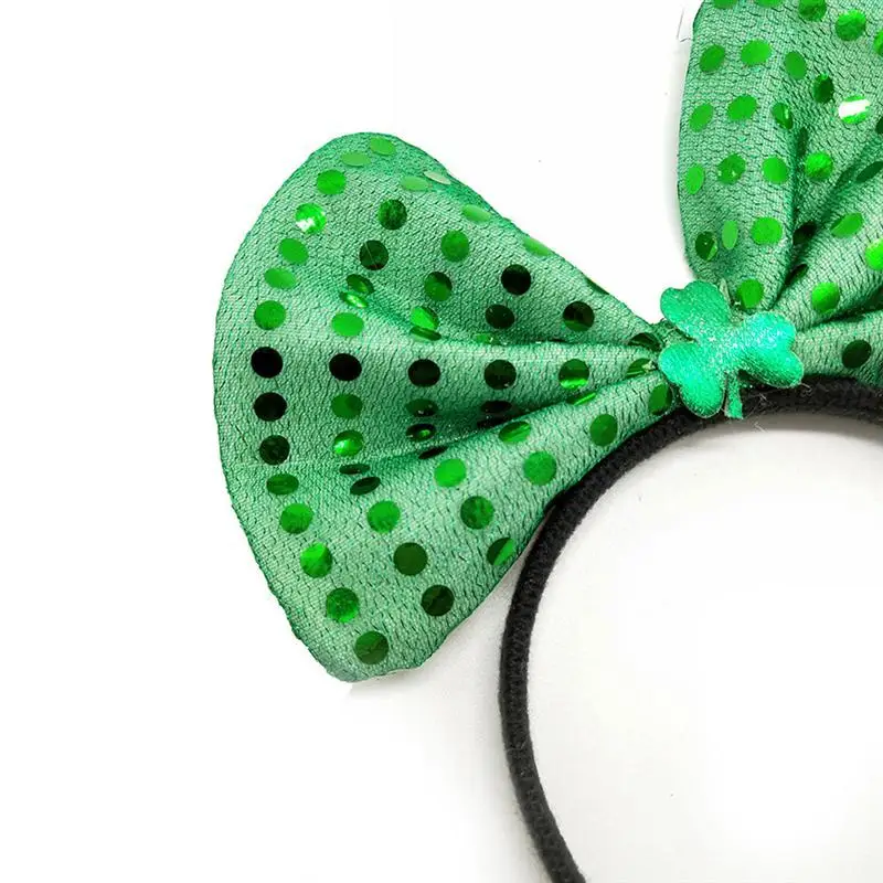 3 шт./компл. зеленые блестящие обручи для волос повязка на голову с бантом