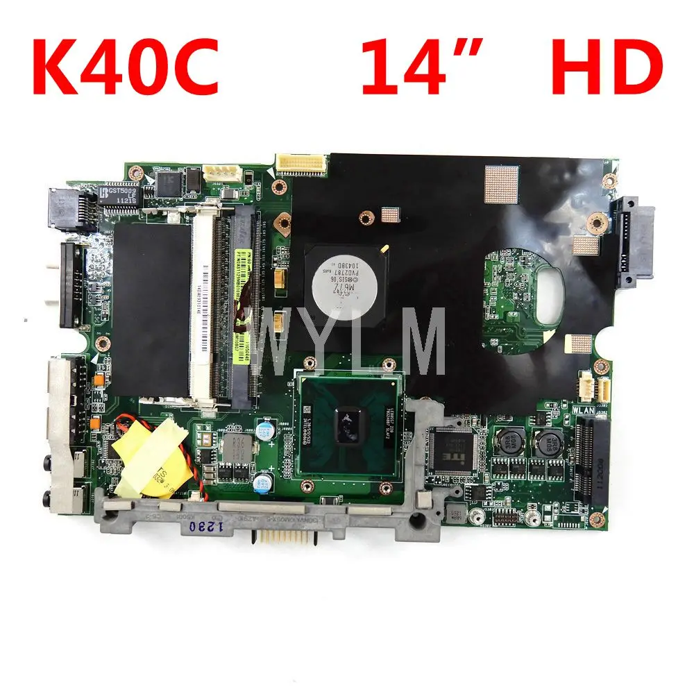 K40C материнская плата REV2.1 для ASUS K40 K50C X5DC ноутбука 100% тест Бесплатная