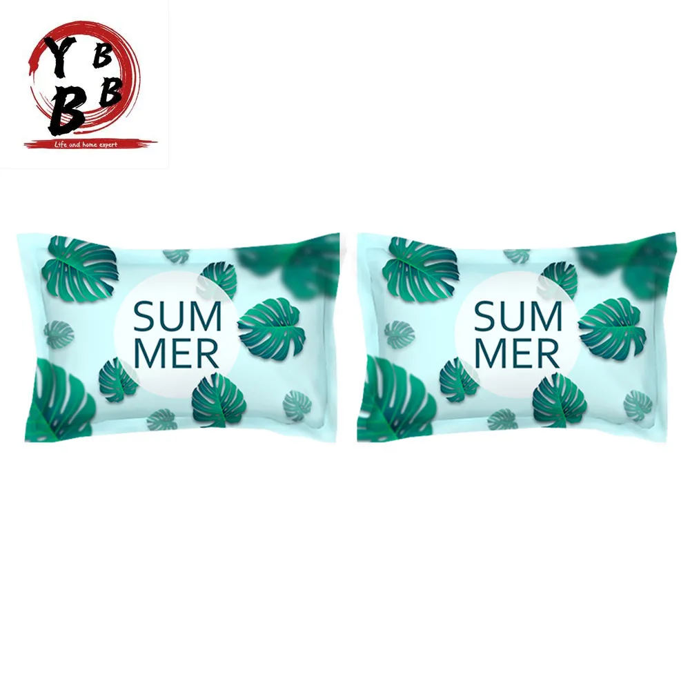 

Summer Plantain leaves Bedding Set Queen King Size Duvet Cover Sets With Flat Sheet 3/4pcs Bed Linen pillowcase Soft Bedclothes