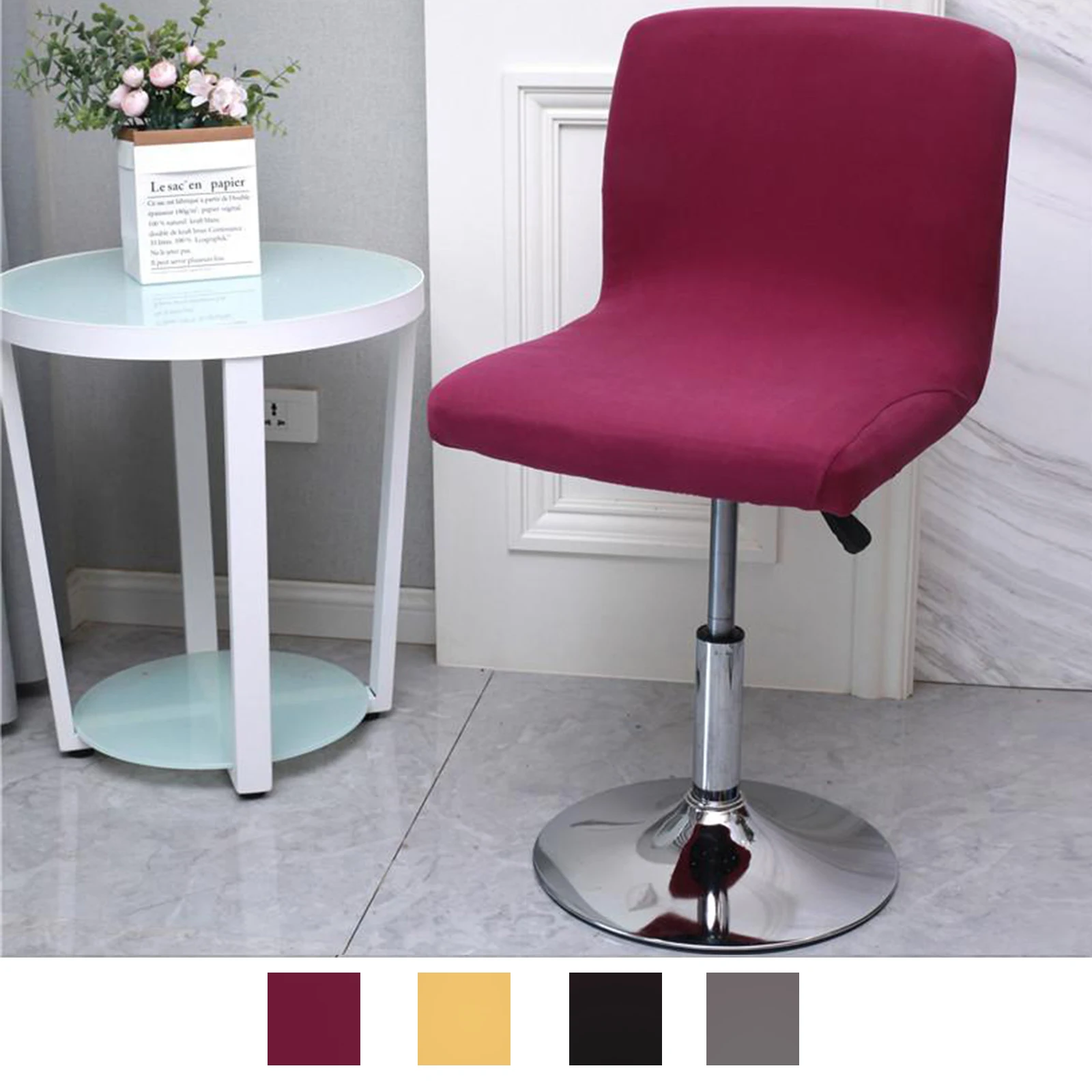 

Elastic Bar Stool Chair Cover Slip Cover, Counter Height Bar Stool Cover Dining