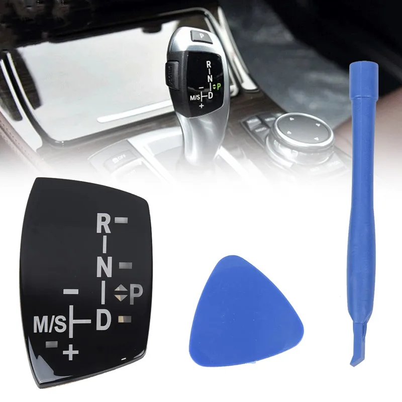 Автомобиль Shift ручка панель шестерня кнопка крышка эмблема M производительность Shift наклейка для BMW X1 X3 X5 X6 M3 M5 F01 F10 F30 F35 F15 F16 F18