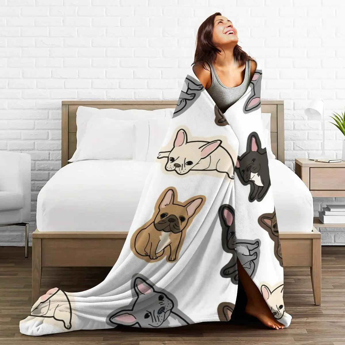 

3D Cartoon The cat and dog Sherpa Blanket Warm Super Soft Flannel Office Nap Bedspread Sofa Bedding Plush Quilt Plaids 294043868