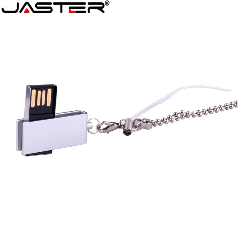 Водонепроницаемый USB флеш накопитель JASTER металлическая Флешка с цепочкой 2 0