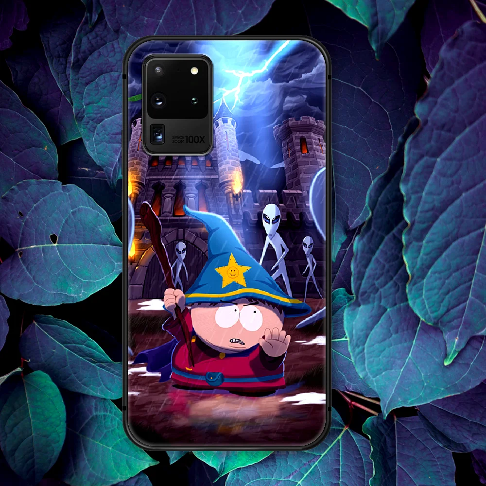 

South-Park Cute Funny Cartoon Phone Case For Samsung Galaxy Note S 8 9 10 20 Plus E Lite Uitra black Prime Soft Back Silicone