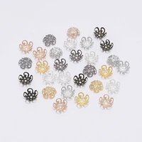 100 batches of 10mm flower shaped ring alloy beads jewelry accessories spacer beads for fa