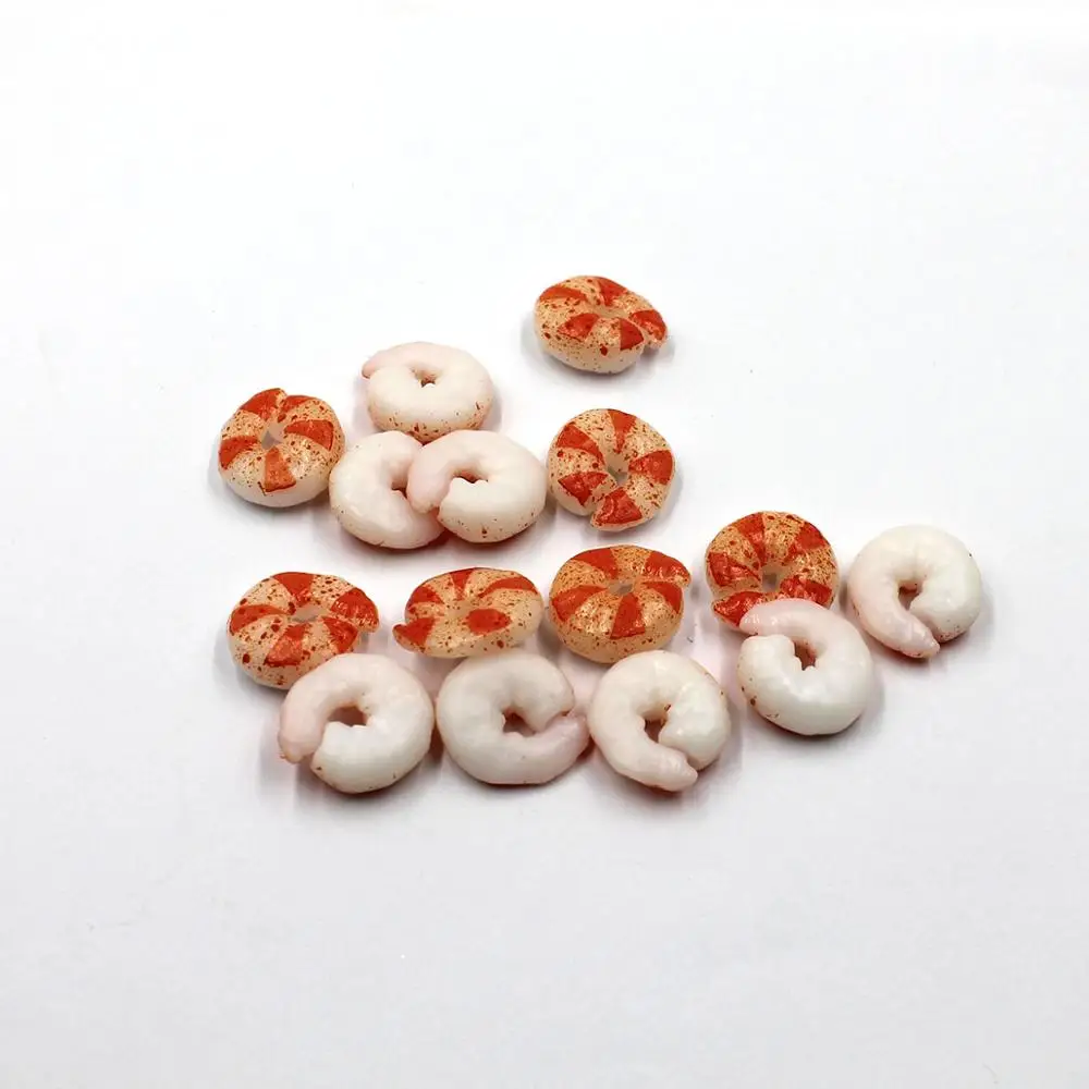 10 шт. имитация креветки кавайная Миниатюрная модель хвост для изготовления