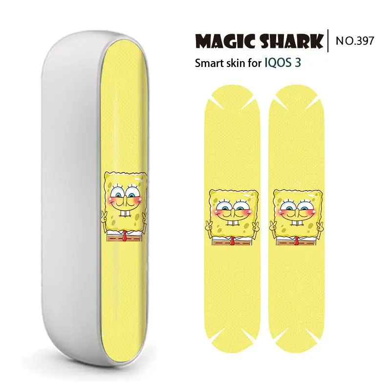 Чехол Magic Shark Wings Gold Pink Spider Man Maple Bling Leaf Sponge Bob Cat наклейка-пленка для IQOS 3 0 | Мобильные